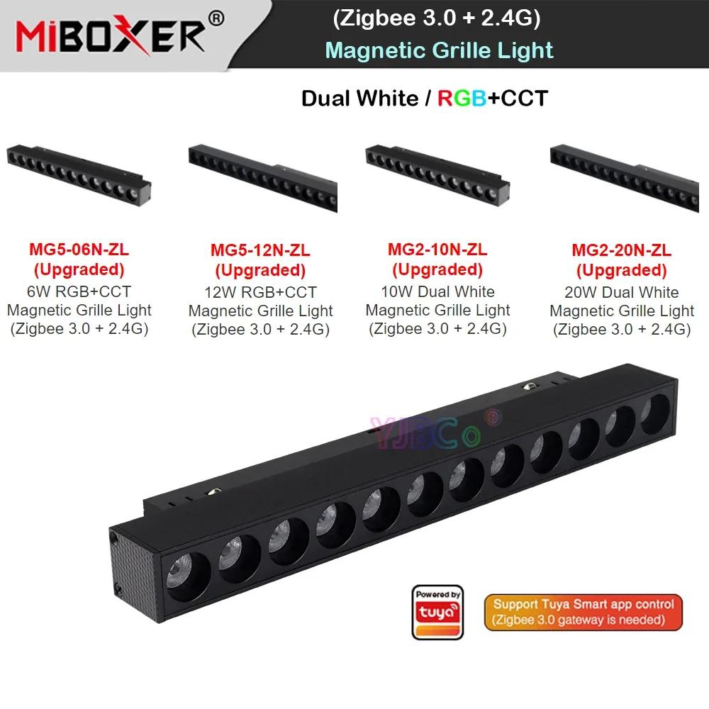 Miboxer Zigbee 3.0 + 2.4G, 6W 12W RGBCCT ׳ƽ ׸ Ʈ,  10W 20W  ȭƮ CCT LED õ , 48V RF 